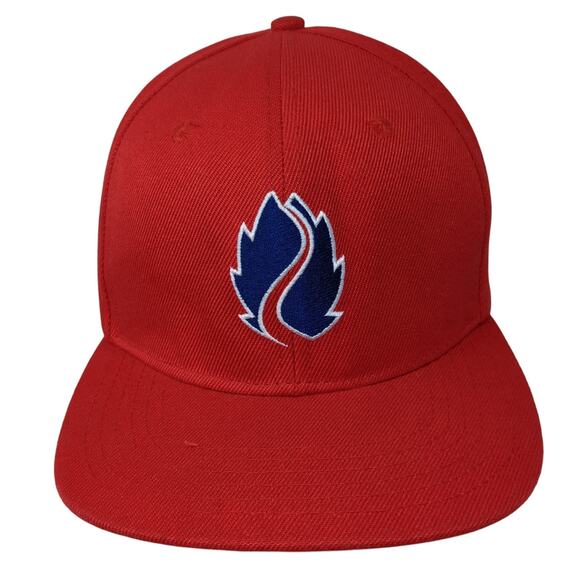 Hop Valley Brewing Co. Snapback Hat Red One Size Adjustable Embroidered 6 Panel - Picture 1 of 9
